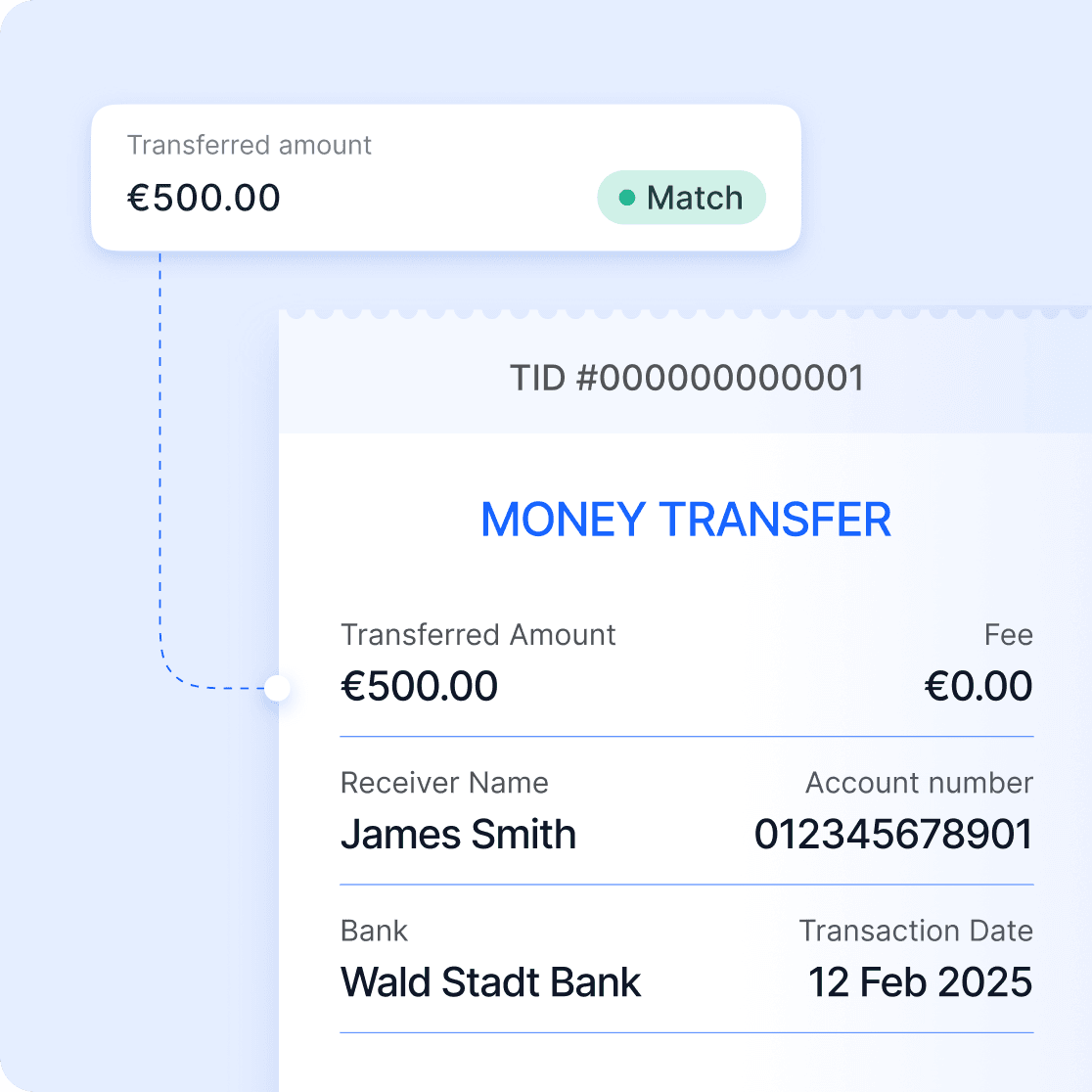 Proof of payment confirmation